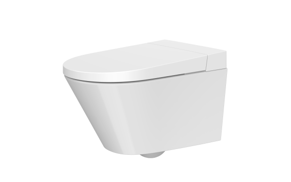 INTER CERAMIC PAMETNI WC SET VISEĆA PAMETNA WC ŠKOLJKA BEZ RUBA S WC DASKOM 59,3X38X43,3CM PORCULAN/DUROPLAST BIJELA 2/1 - Image 2